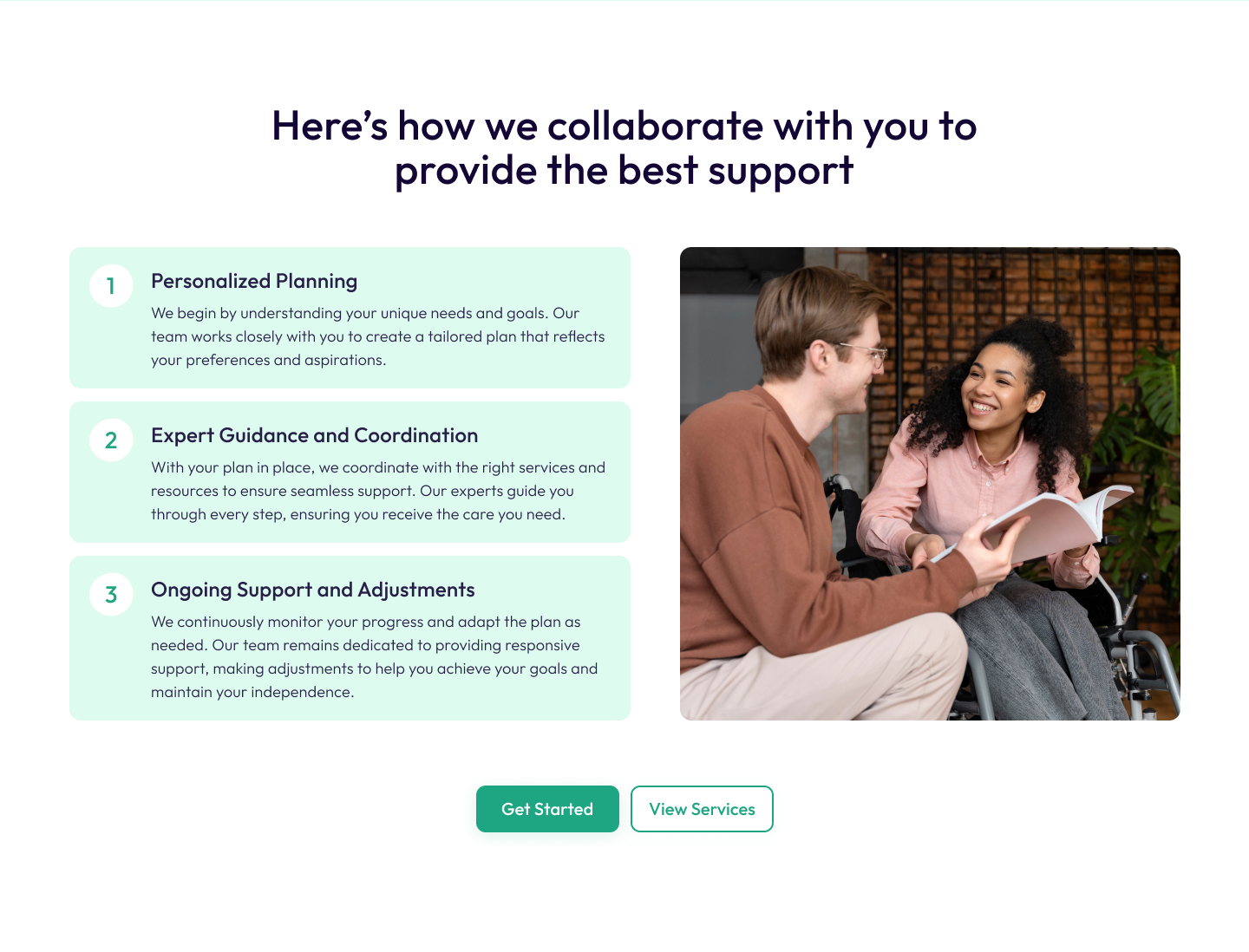 Collaboration steps desktop