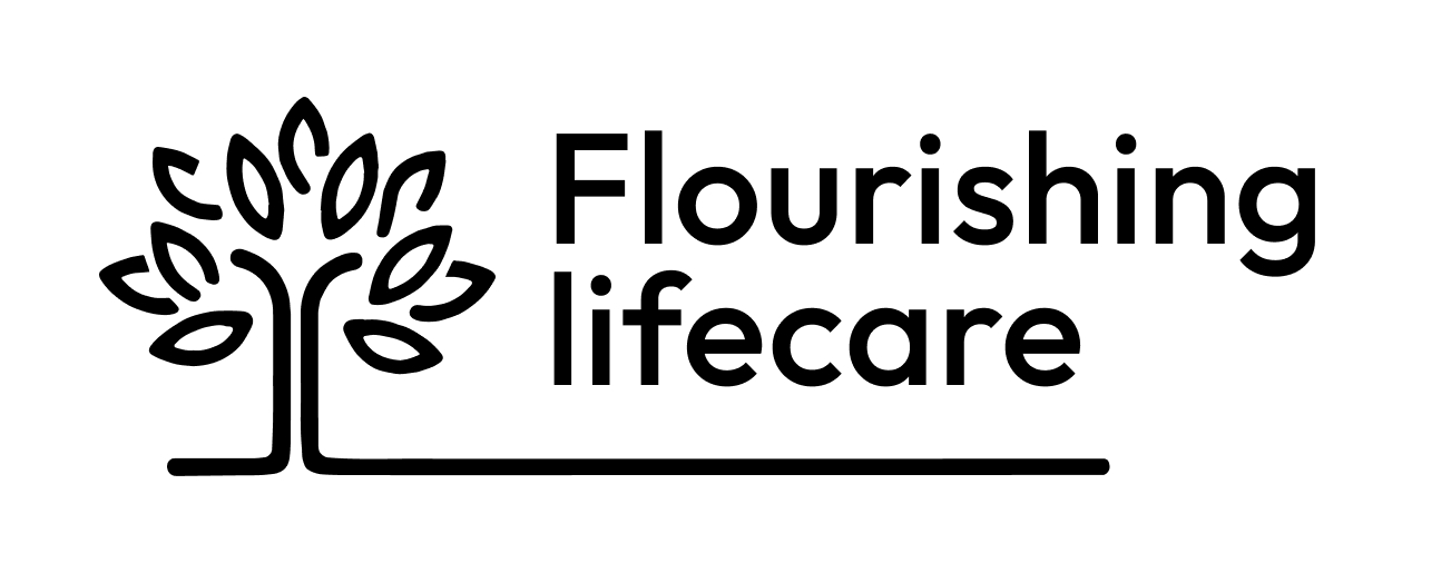 Flourishing Life Care horizontal logo variation