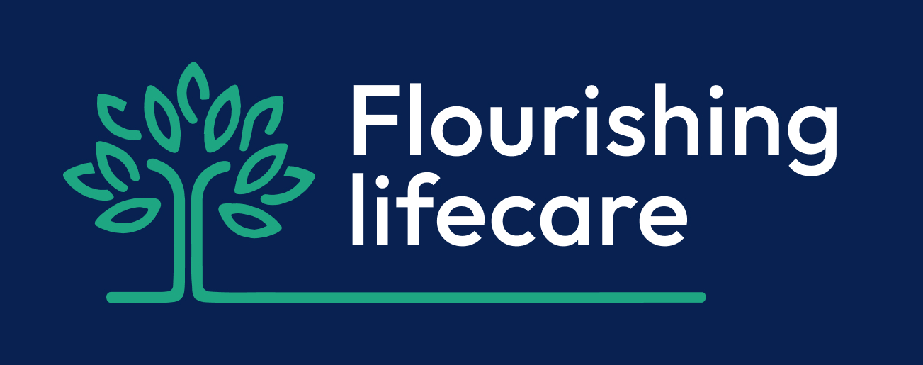 Flourishing Life Care monochrome logo