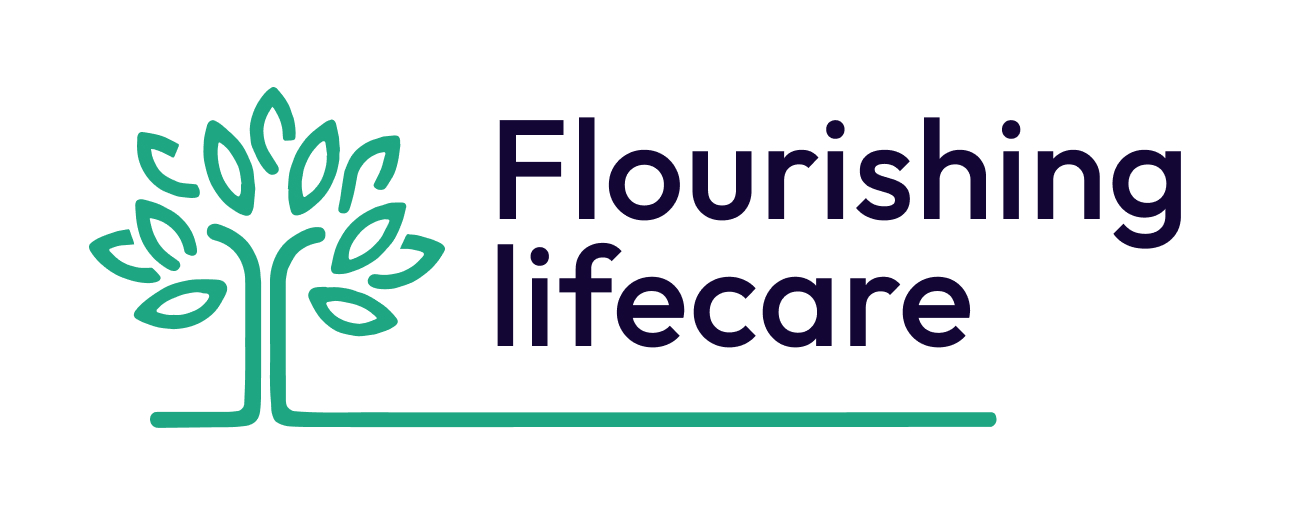 Flourishing Life Care badge concept