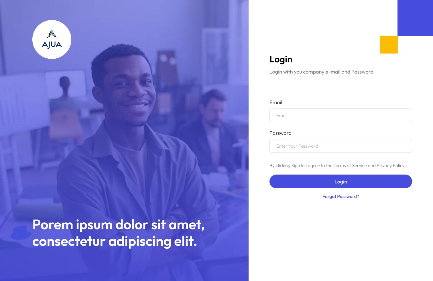 Employee Management Login Screen