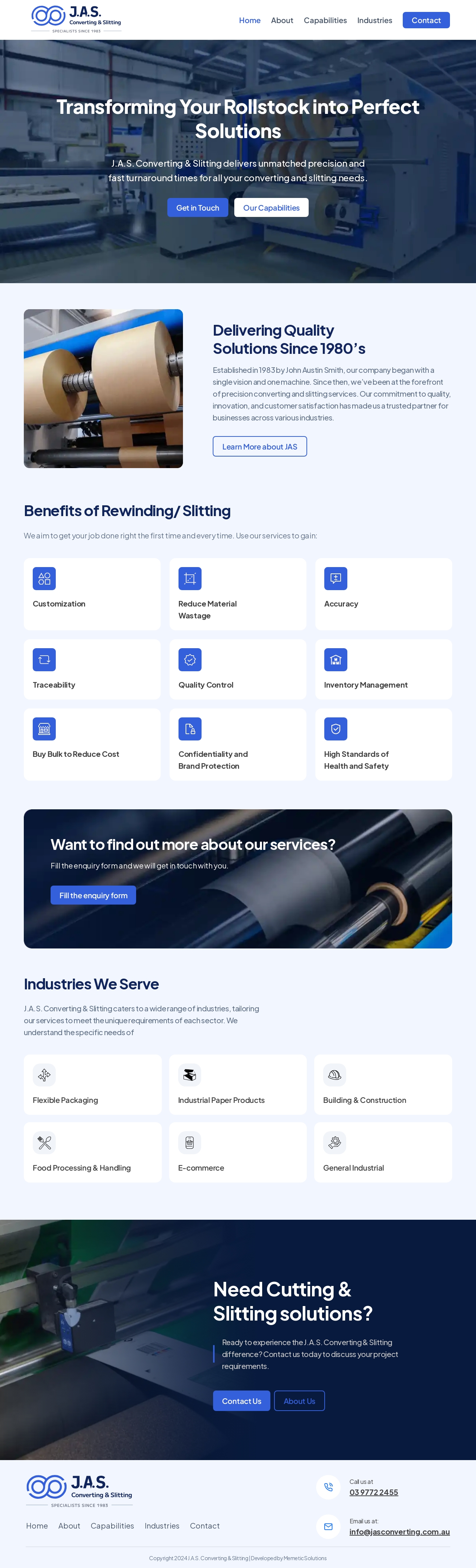 J.A.S. Converting & Slitting